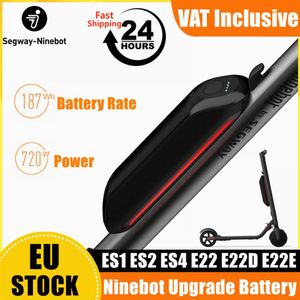 Stock europeo, piezas originales para patinete, accesorios Ninebot de Segway, batería mejorada de 187WH para ES1 ES2 ES4 E22 E22D E22E Smart KickScoo290D