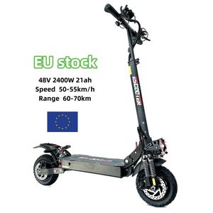 EU UK Stock 48V 2400W Double moteur électrique Scooter 21Ah Batterie de 70 km de longueur