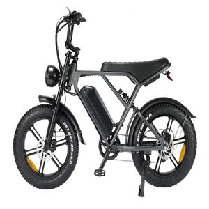 EU US Warehouse 1000W Retro Dirt Fat Tire E Bike V8 H9 2.0 Long Rango 20*4.0 