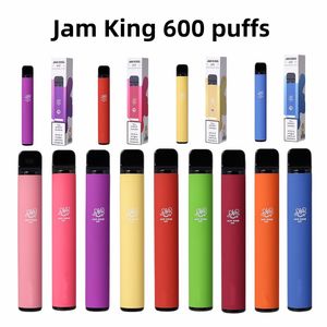 EU Entrepôt Jam King 600 Puff E Cigarette elfbar vape unique jetable 2 ml Prérempli 550mAh Batterie 2% 20mg Vaper Desechable Kit de démarrage de jus de gros Royaume-Uni elfbars