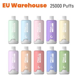 EU ENTREPOSSE PILOT VAPES DISSOSIBLE PUFF 20000 25000 Puffs Vapers E Cigarette 28 ml Juice Vape Pod System 2% 3% 5% 10 FLAVOR