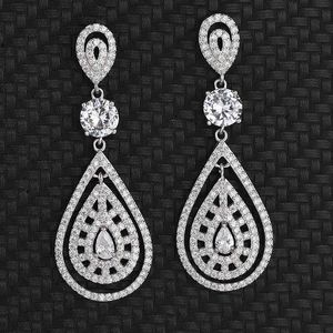 Europa y los Estados Unidos retro damas huecas estilo bohemio aretes S925 Forma de lágrimas de plata esterlina