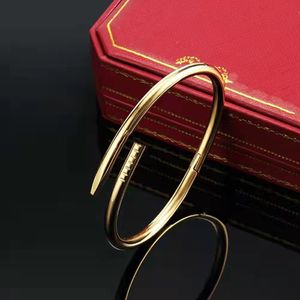 2023 Nouveau Designer clou Bracelet Classique De Luxe Couple Bracelet pour Femmes Hommes Haute Qualité 316L Titane Acier Bracelet Bijoux Cadeau