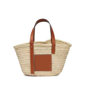 Bolsa de paja tejida de estilo europeo: bolso de fibra de vegetales ecológicos listos para la playa para mujeres