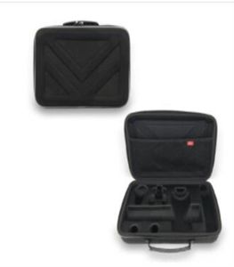 Bolsa de pistola de fascia de mano EVA, caja de almacenamiento portátil para masajeador, antisísmica y anticaída, 6433538
