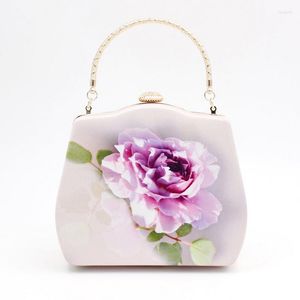 Bolsos de noche estades de seda portátil de seda púrpura bolsas para mujeres banquete para boda estilo antiguo ropa china cheongsam