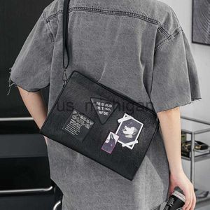 Bolsos de noche Insignia de moda Bolso cruzado Hombres Estilo coreano Bolso de mano para hombres Embragues Bolso de mensajero de hombro Bolso cruzado Bolso masculino 2021 Nuevo J230609