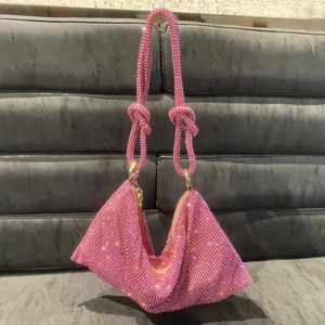 Sacs de soirée Poignée S Pochette Argent Brillant Cristal Dîner Fête De Mariage Sacs À Main Et Sac À Main De Luxe Designer Épaule 231128