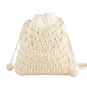 Sacs de soirée Perle Perles Sacs à main Embrayages Sac pour femmes Fi Creative Chaîne blanche Épaule Femme Bandoulière 2024 R4ij #