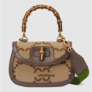 Sacs de soirée TZ Camel Couleur Mini Sac en Bambou Mode Beau Sac À Main Dames Pratique Polyvalent Rayé Sangle Large Bandoulière Designer00