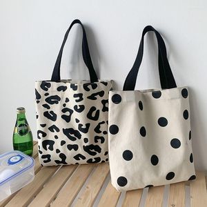 Sacs de soirée femmes épaule Shoppers grand sac à main coréen tissu fourre-tout pour femmes 2023 toile dames étudiant Eco Shopping Bolsas voyage
