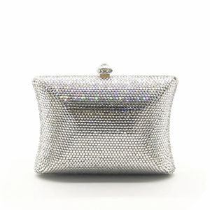 Sacs de soirée XIYUAN marque femmes coffret cadeau boîte sac de luxe soirée pochette cristal petit argent plaine sac à main mariée banquet or portefeuille sac à main 231204