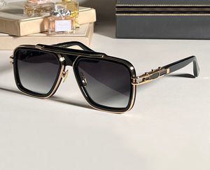 Gafas de sol de metal negro/dorado Evo para hombres 403 lxn Glasias de lente de diseño Gafas de sol UV400 Eyewear with Box