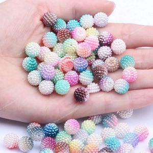 10 mm 20pcs/lote acrílico multicolores perlas imitación perla redonda de cuentas sueltas de bricolaje joya de joya de joyas de moda joyas de joyería