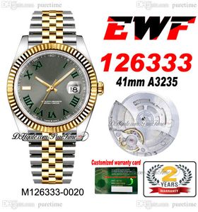 EWF seulement 126333 A3235 Automatic Mens Watch 41 Two Tone Yellow Gold Fluted Centr