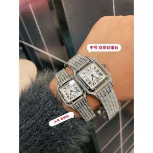 Cher Panthere Watch for Women Tater Full Diamond Womenwatch White Dial 3a High Quality Swiss Quartz Ladies Ice Out Montres Montre Tank Femme Luxe