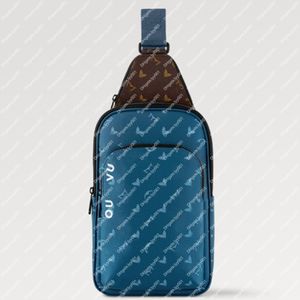 Explosion Sacs Hot Men's M23782 Avenue Slingbag NM Toile bleu Atlantique Classic Backpack Pocket Sac à dos Sac à bandoulière