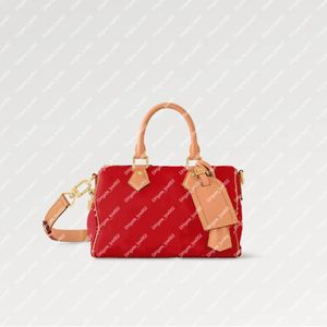 Explosión Hot Women's Y P9 BANDOULIER E 25 M24425 Red Soft Barry Compartment con bloqueo dentro de la bolsa de bolsillo con cremallera Hardware de oro pulido nuevo