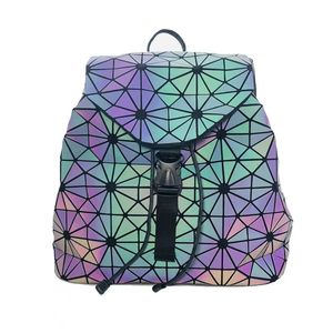 Sac à dos de style scolaire explosif, sac à dos à la mode unisexe, sac à dos magique géométrique en diamant, sac d'ordinateur