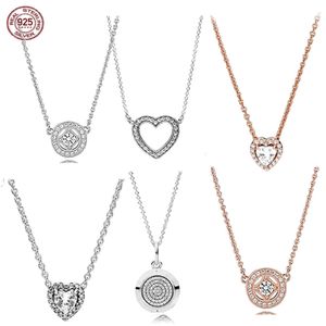 Exquis S Sterling Sier poêle pendentif brillant coeur collier ajustement Design perles breloque bijoux à bricoler soi-même