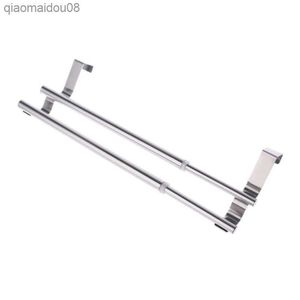 Barra de toallero extensible para colgar en la puerta, soporte colgante para baño, cocina, Hotel, armario, estante, estante de almacenamiento L230704