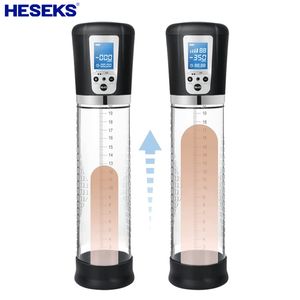 Extensions HESEKS Electric Penis Pump Male Masturbators Man Cock Sucking Enlargement Vacuum Enlarger Extender For Men 230824