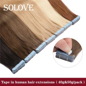 Extensions ruban droit dans les extensions de cheveux humains Machine Brazilan Remy Natural Sket Scarnet Take Hair Ruban sur 2G / PC 2,5G / PC 1226INCH