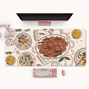 Extra Large Kawaii Hot Dog GBA tapis de souris de jeu mignon esthétique alimentaire XXL tapis de bureau étanche à l'eau antidérapant accessoires de bureau d'ordinateur portable