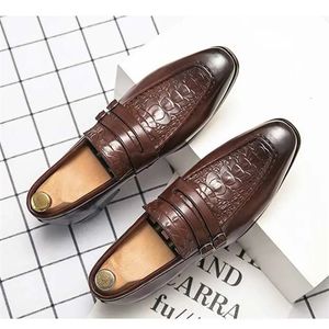 Zapatos de cuero para hombre de tamaño extra grande mocasines perezosos grabados 38-48 El tamaño grande es personalizado, no reembolsable y no intercambiable