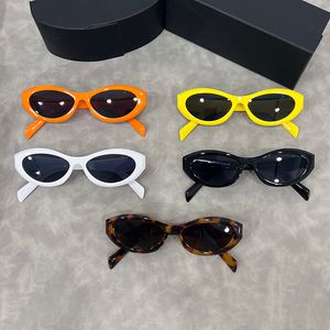 Gafas de sol de diseño de ojos Cat Elipses Mujeres Tendencia de marco pequeño Hombres regalos Sombreado de playa Protección UV Gafas polarizadas con caja agradable