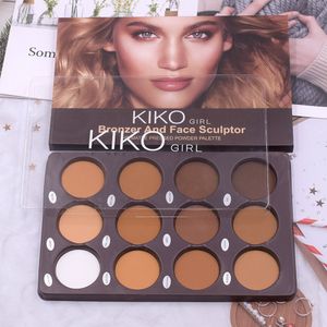 Plaque de réparation en poudre Kiko en maquillage Kiko maquilleur 12 couleurs plaque de réparation
