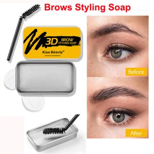 Maquillage des yeux Sourcils Styling Savon Gel Longue Durée Sourcils Réglage Cire 3D Sourcils Imperméable Baume Pommade Cosmétiques Baiser beauté