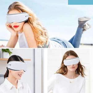 Eye Massager 6D Smart Air Bag Vibrating Care Instrument Compress Bluetooth Massage Gases Bolsas cansadas Arrugas 240411