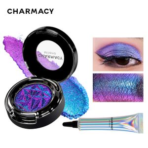 Sombra de ojos CHARMACY Shiny Duochrome Eyeshadow Set Sombras de brillo duraderas de alta calidad con base de maquillaje cosmético para mujeres 230822