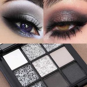 Palette de fards à paupières Smokey mat, couleur terre, paillettes brillantes, maquillage, tons froids, gris, noir, pigments pour les yeux, cosmétiques L2403