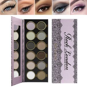 Fard à paupières professionnel tout mat palette de fard à paupières gris noir Smokey yeux ombre palettes de maquillage tonique froid longue tenue pigment poudre 231214