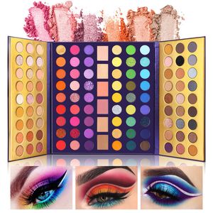 Ombre à paupières UCANBE Miroir Palette de fard à paupières colorée 114 Nuances Glitter Shimmer Matte Bright Purple Green Eye Shadow High Pigment 230724