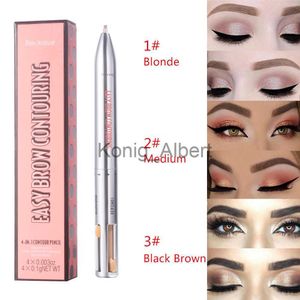 Eyebrow Enhancers 4 in1 Easy to Wear Eyebrow Pen Defining Highlighting Brow Microblading x0801