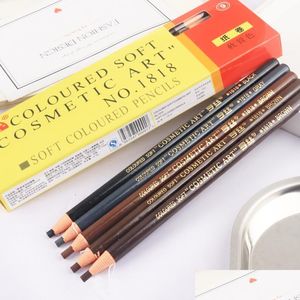 Mejoradores de cejas 5 Unids / set Lápiz Maquillaje Arte cosmético Tinte a prueba de agua Tipos estéreo Color Belleza Ojo Ceja Pluma Herramientas Entrega de gota Dhlob