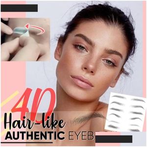 Strumenti per sopracciglia Stencil Magic 4D Hairlike Tattoo Sticker Sopracciglia finte 7 giorni Long Lasting Super Waterproof Makeup Eye Brow Sticker Dhb86