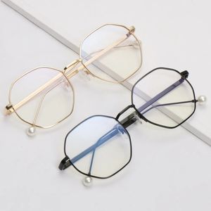 Eyeglass Frame 1 PC Retro Metal Anti-Blue Light Glasses Women Men Vintage Ultralight Round Frame Eye Protection Ultra Light Eyeglasses 231005