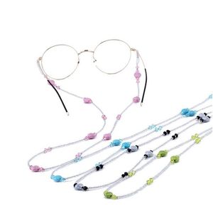 Lunettes Chaînes Nouveau Coeur Perle Chaîne Lunettes Cordon Titulaire Rose Bleu Vert Mode Lunettes Accessoires Femmes En Gros Drop Delivery Dheak