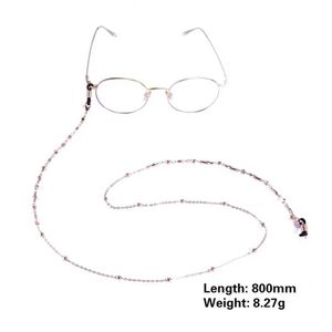 Couches de lunettes Skyrim Blanc Crystal Crystal Lunettes de soleil Chaîne Femmes Gold Couleur Lonyard Collier Collier de cordon de lune