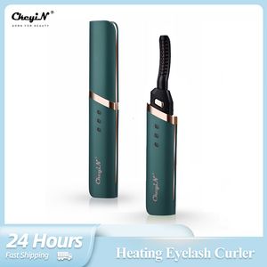 Eyelash Curler CkeyiN USB Rechargeable Electric Heated Eyelash Curler Long Lasting Eyelashes Perm Curling Adjustable Temerature Makeup Tools 230725