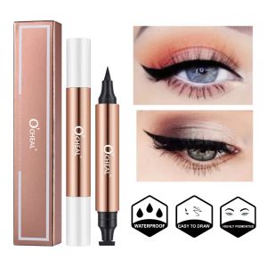 Eyeliner le plus vendu Eyeliner Stamp Black Liquid Eyeliner stylo à double étanche à double crayon pour les femmes