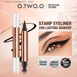 Eyeliner O.TWO.O Liquid Eyeliner Stamp Black Eye Liner Lápiz Impermeable Duradero Fácil de usar Cat Eyeliner Pen Maquillaje para mujeres Q240119