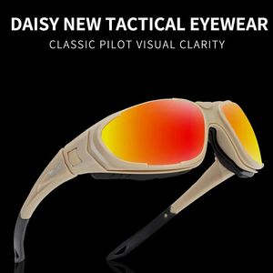 Lunettes de soleil polarisées tactiques Daisy C9 lunettes militaires lunettes de tir Airsoft lunettes de Paintball anti-vent et anti-sable