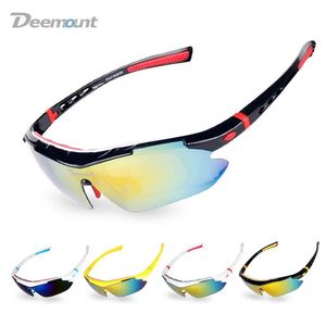 Lunettes Deemount cyclisme polarisées vélo lunettes de soleil lunettes de soleil 5 lentilles vtt vélo lunettes lunettes moto lunettes de soleil myopie Fram