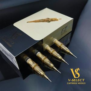 EZ VSelect Tattoo Cartoudge Needles # 08 025mm # 06 018mm Round Douleur Micro Permanent Makup Accessories20 PCSBOX 240327