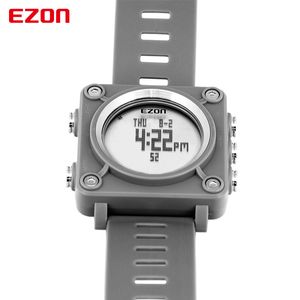 CWP 2021 EZON L012 Reloj digital informal de alta calidad para deportes al aire libre, resistente al agua, brújula, cronómetro, relojes de pulsera para niños